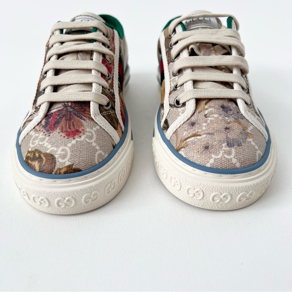 GUCCI | 1977 Tennis Floral Web Stripe GG Monogram Sneakers New US 6.5 EU 36.5 - Picture 4 of 11